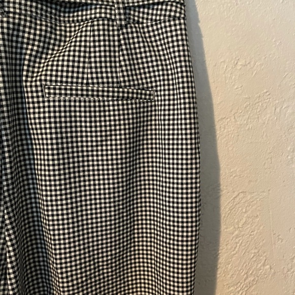JOIE PAPER WAIST PANTS- CHECKERED BLACK AND WHITE- NWT - Picture 5 of 6